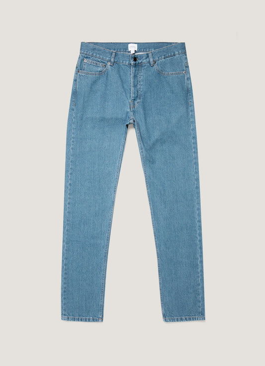 Mens Regular Fit Jean Denim Mid Wash