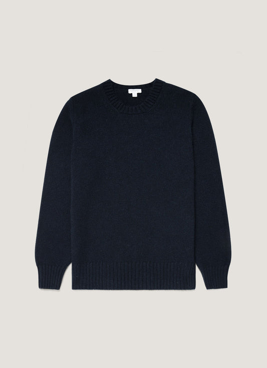 Mens Roxburgh Cashmere Jumper In Navy Mjum8217 Buaa