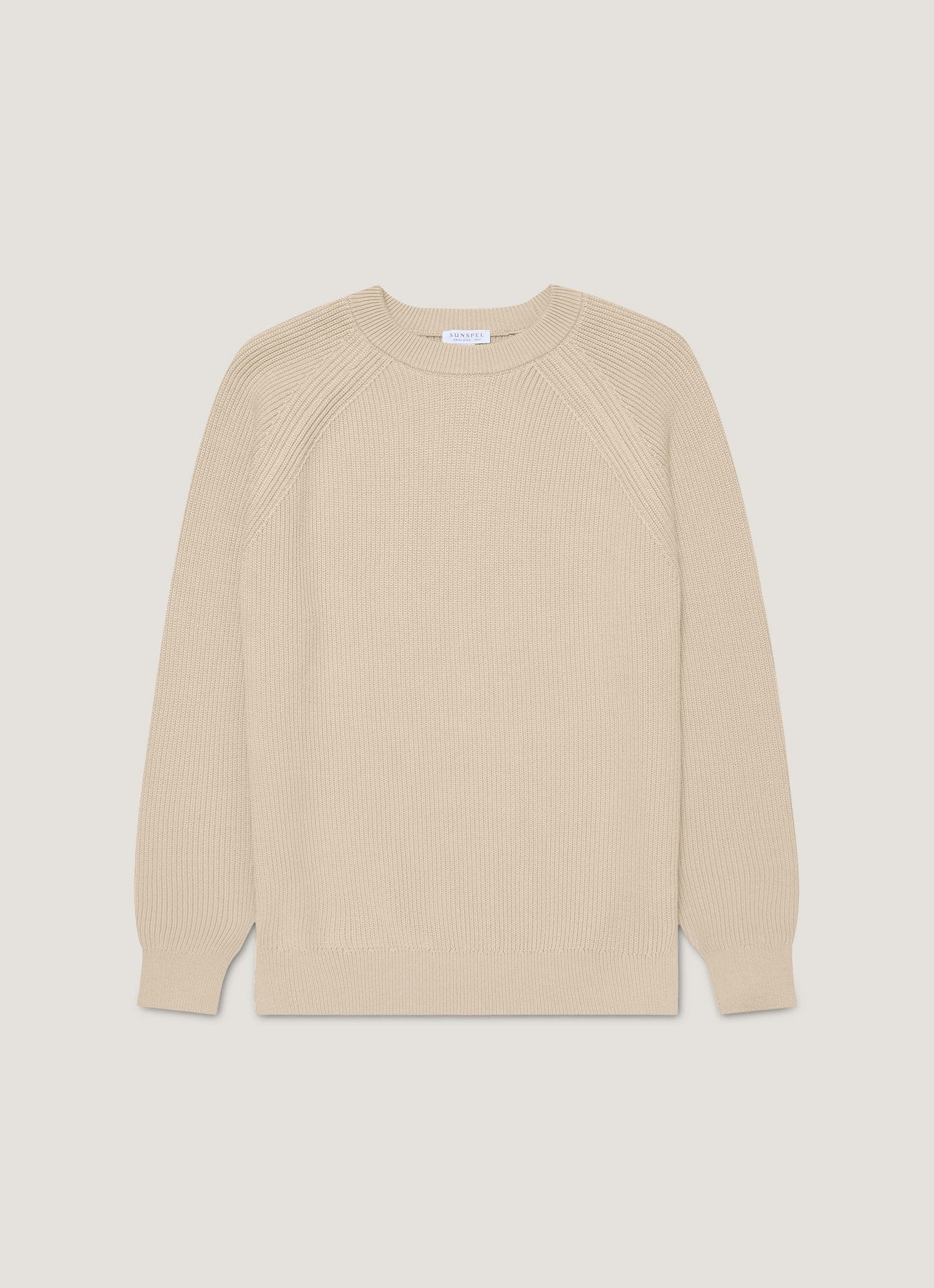 Mens Ribbed Jumper In Mink Mjum8288 Brgb