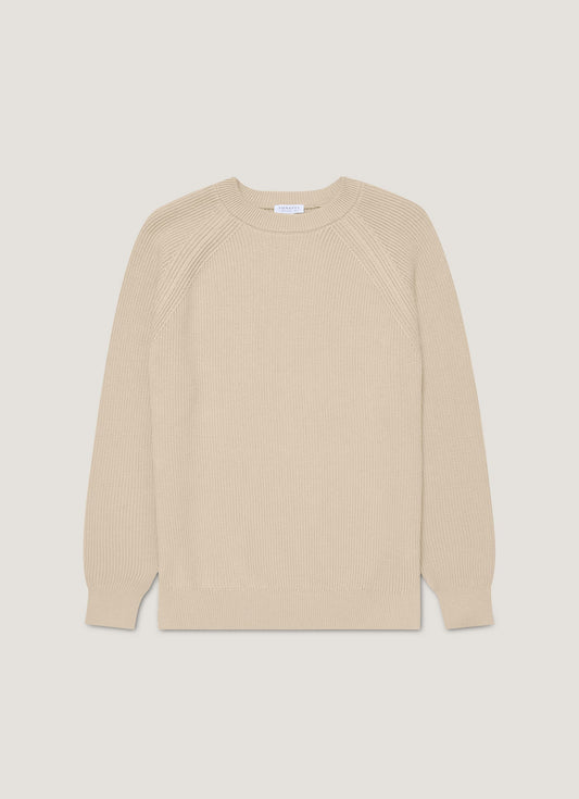 Mens Ribbed Jumper In Mink Mjum8288 Brgb