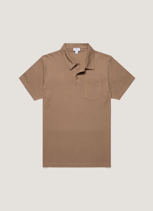 Mens Riviera Polo Shirt In Dune Mpol1026 Brfz