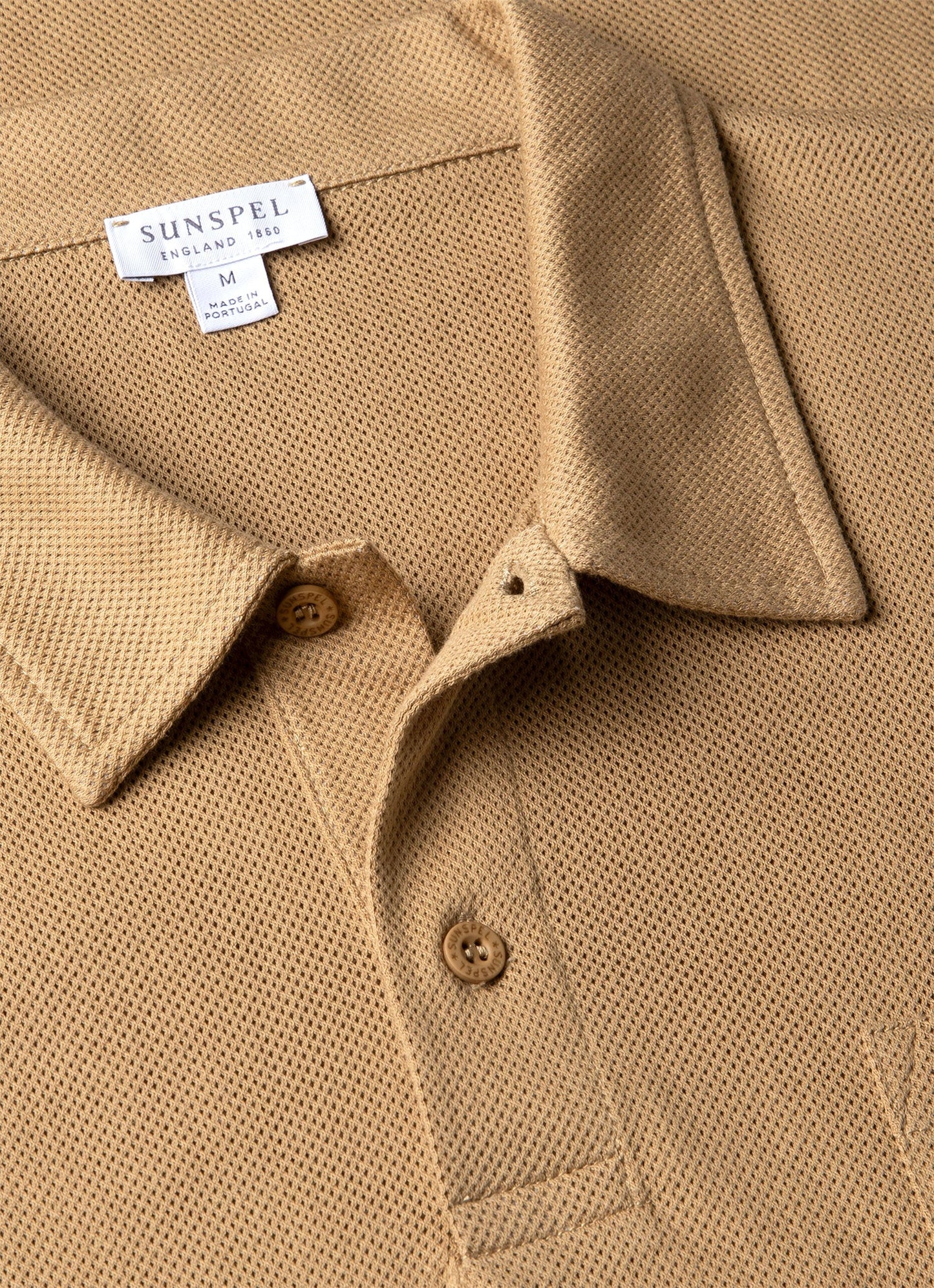 Mens Riviera Polo Shirt In Tan Mpol1026 Brgm