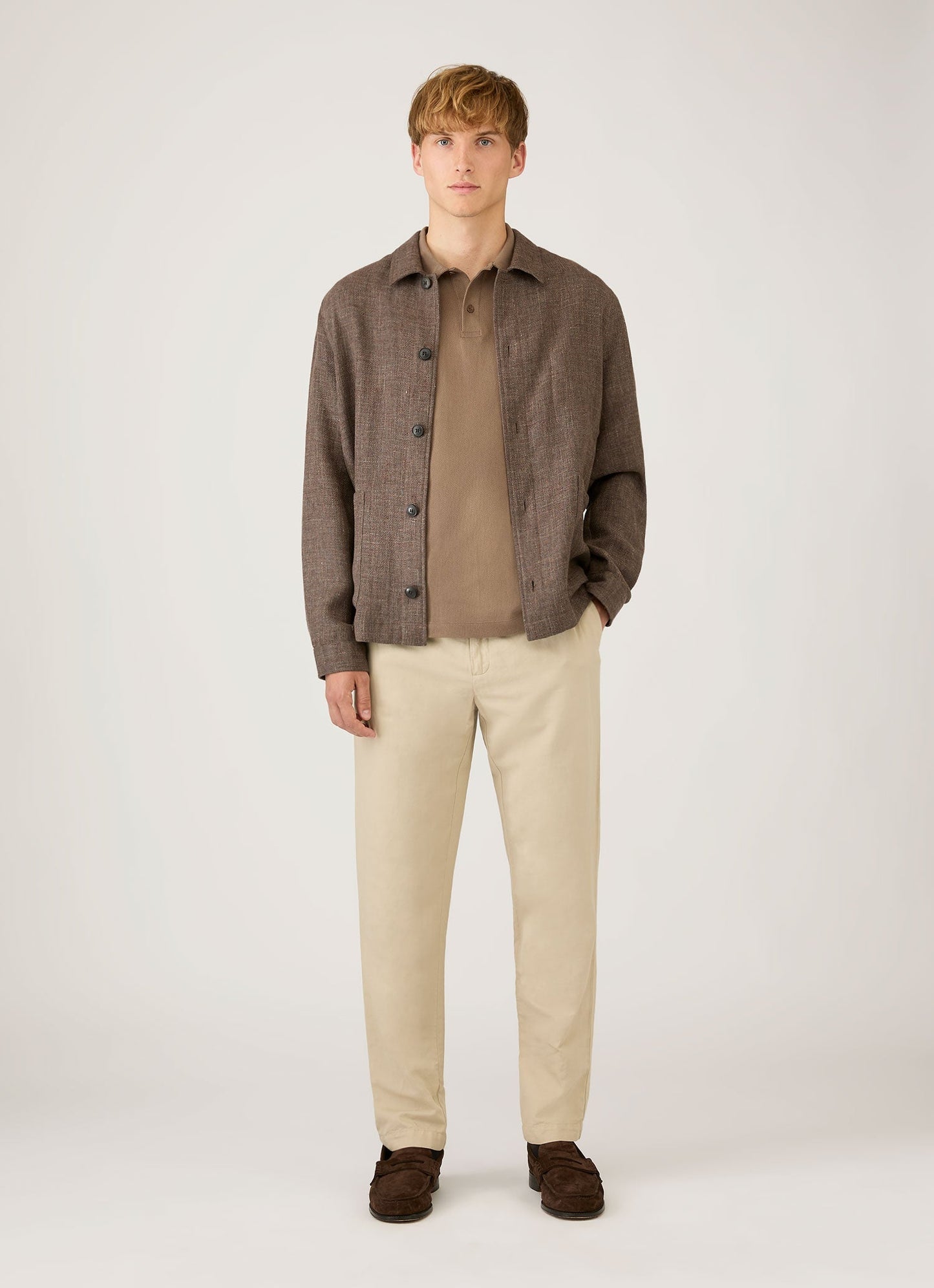 Men's Riviera Polo Shirt in Dark Cedar