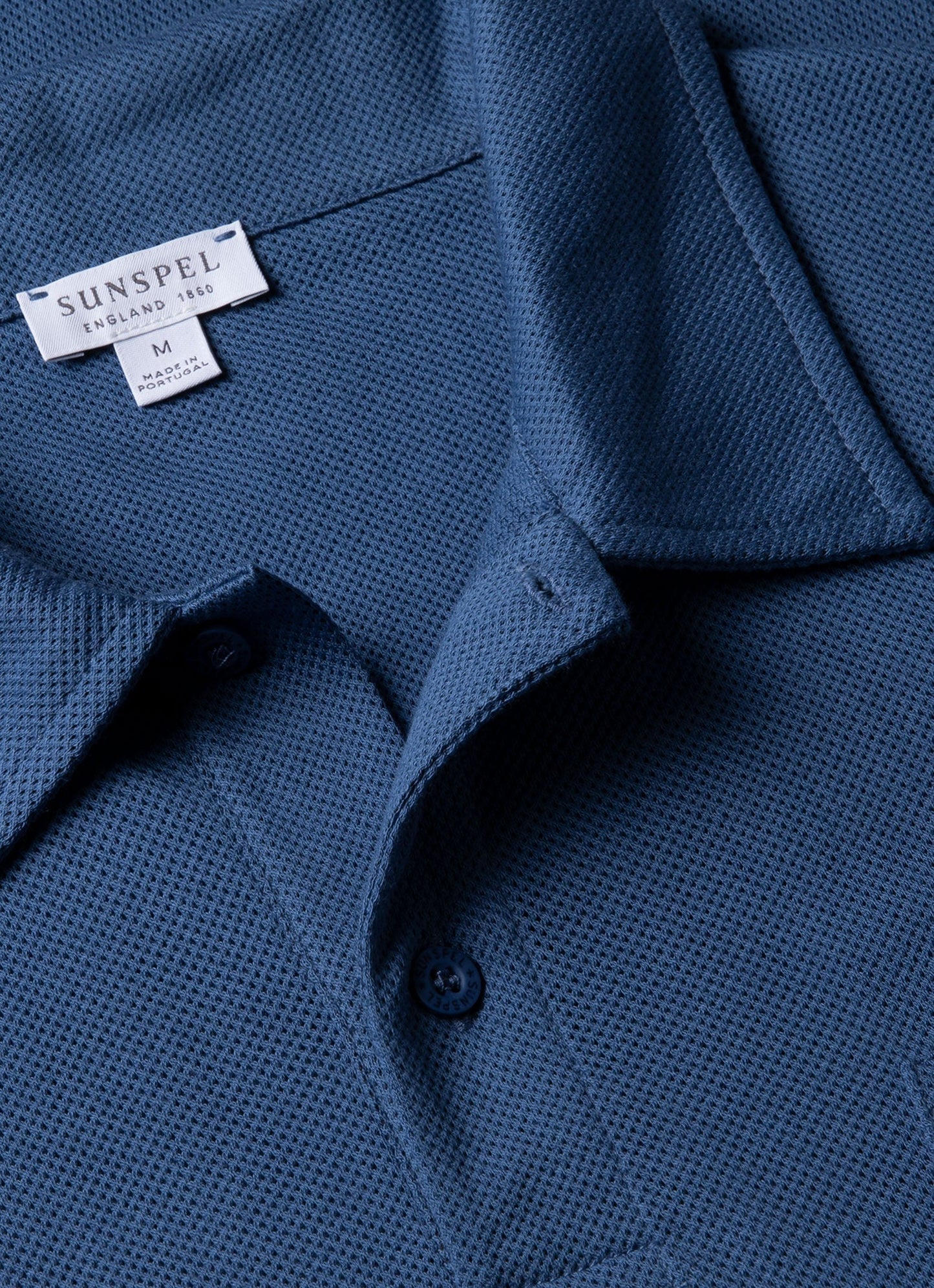 Mens Riviera Polo Shirt In Soft Denim Mpol1026 Buwc