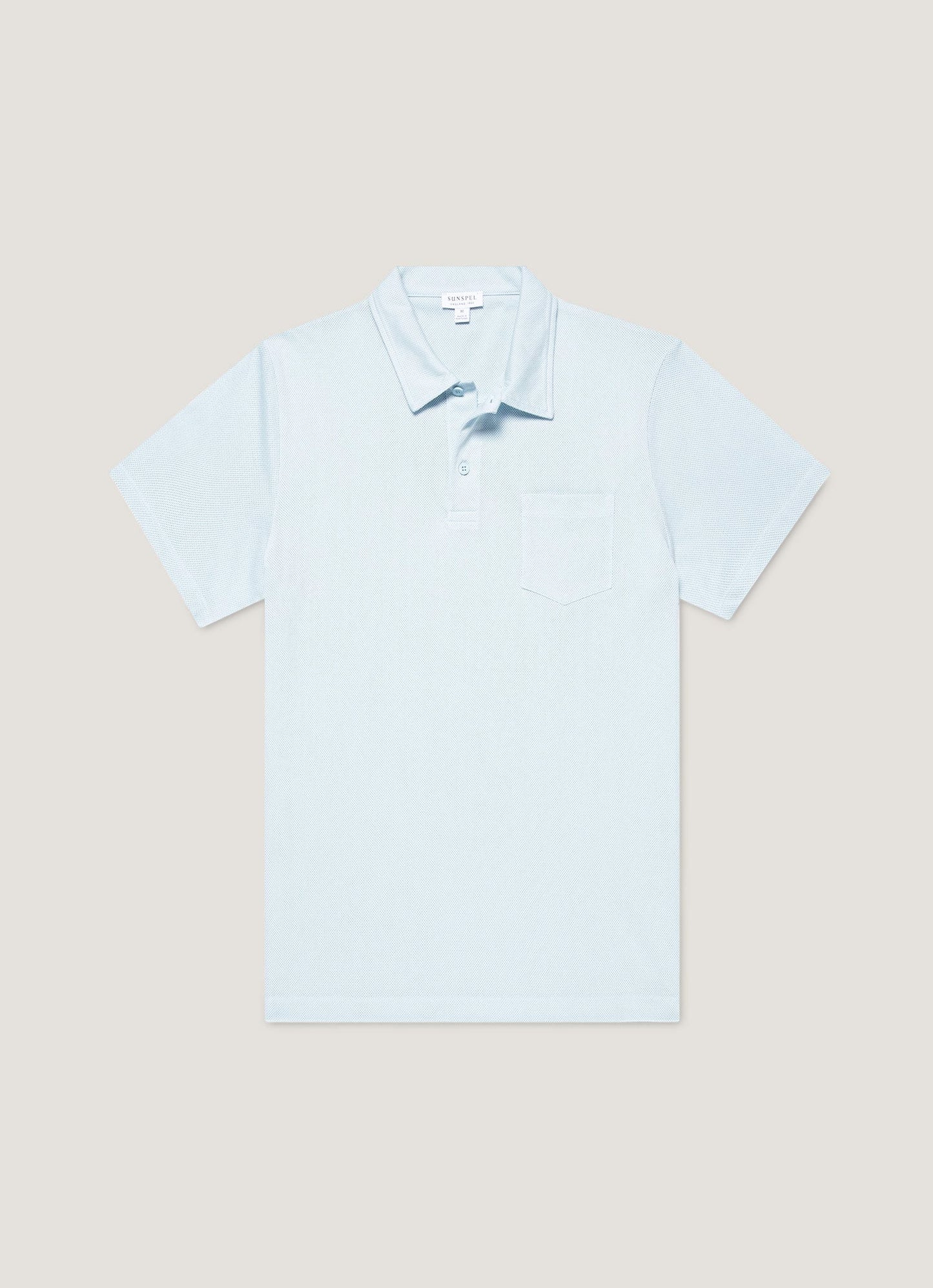 Mens Riviera Polo Shirt In Frost Blue Mpol1026 Buwo