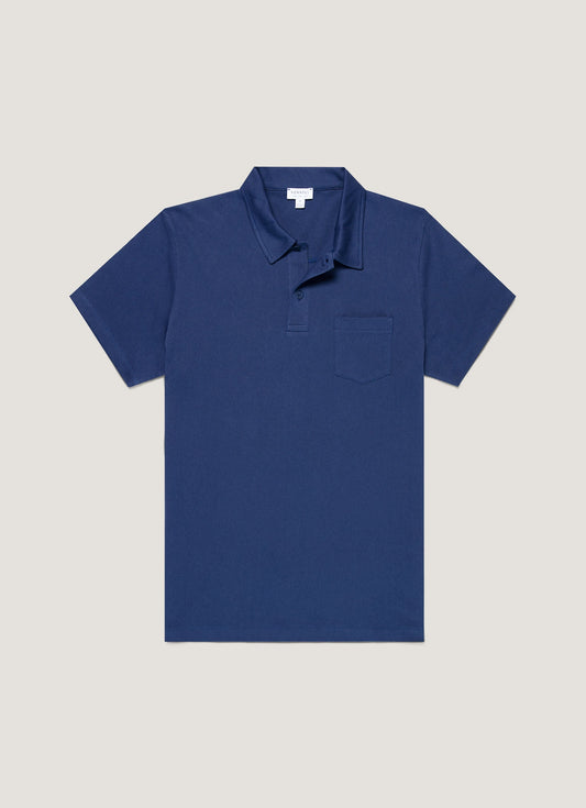 Mens Riviera Polo Shirt In Ink Blue Mpol1026 Buwx