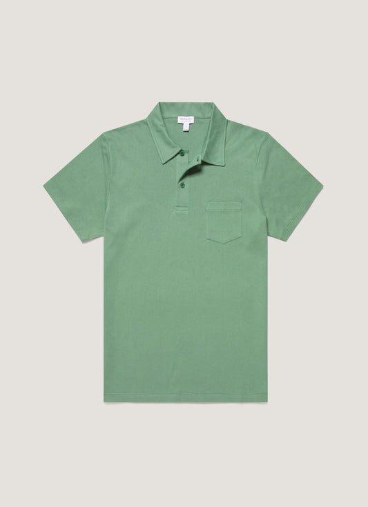 Men S Riviera Polo Shirt In Thyme Mpol1026 Gnfp