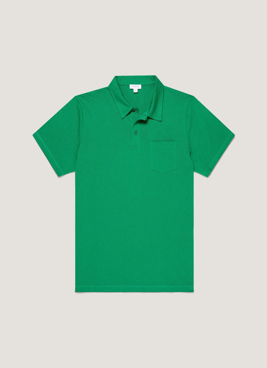 Mens Riviera Polo Shirt In Bright Green Mpol1026 Gnjc