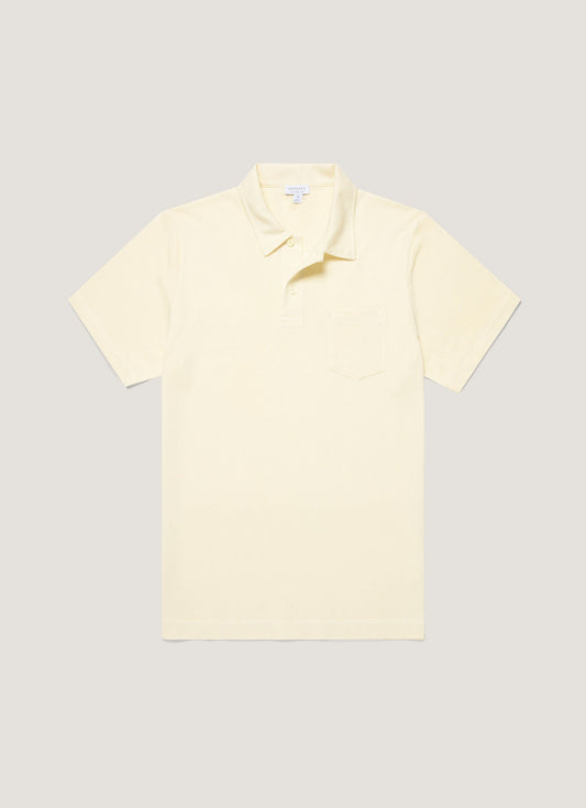 Mens Riviera Polo Shirt In Buttermilk Mpol1026 Ylbg