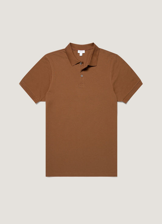 Mens Pique Polo Shirt In Bronze Mpol1028 Brgu