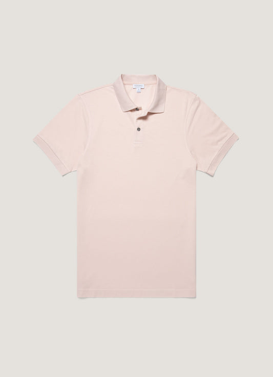 Mens Pique Polo Shirt In Pastel Pink Mpol1028 Pkbl