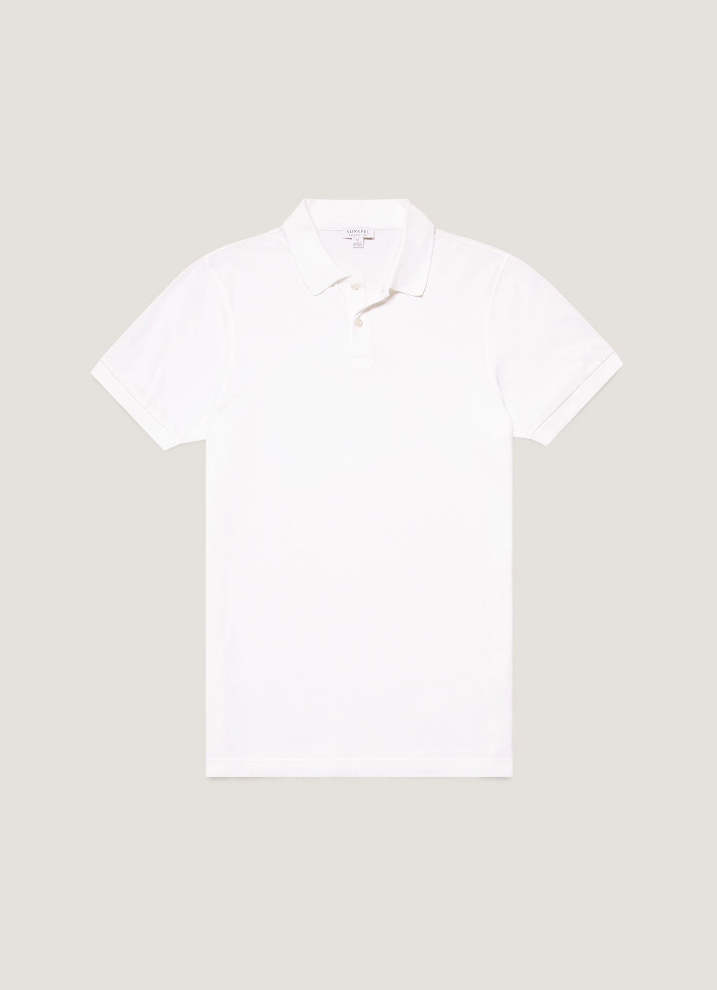 Mens Cotton Pique Polo Shirt White Mpol1028