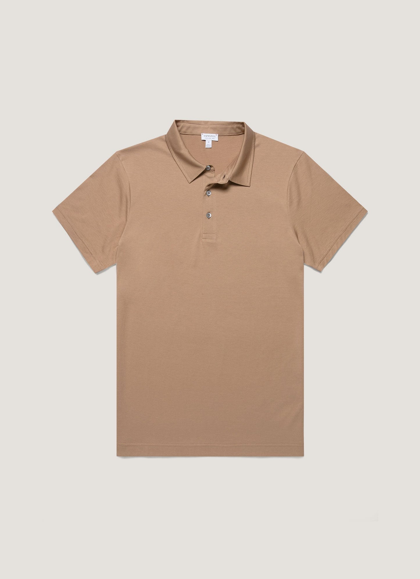 Mens Classic Jersey Polo Shirt In Dune Mpol1052 Brfz