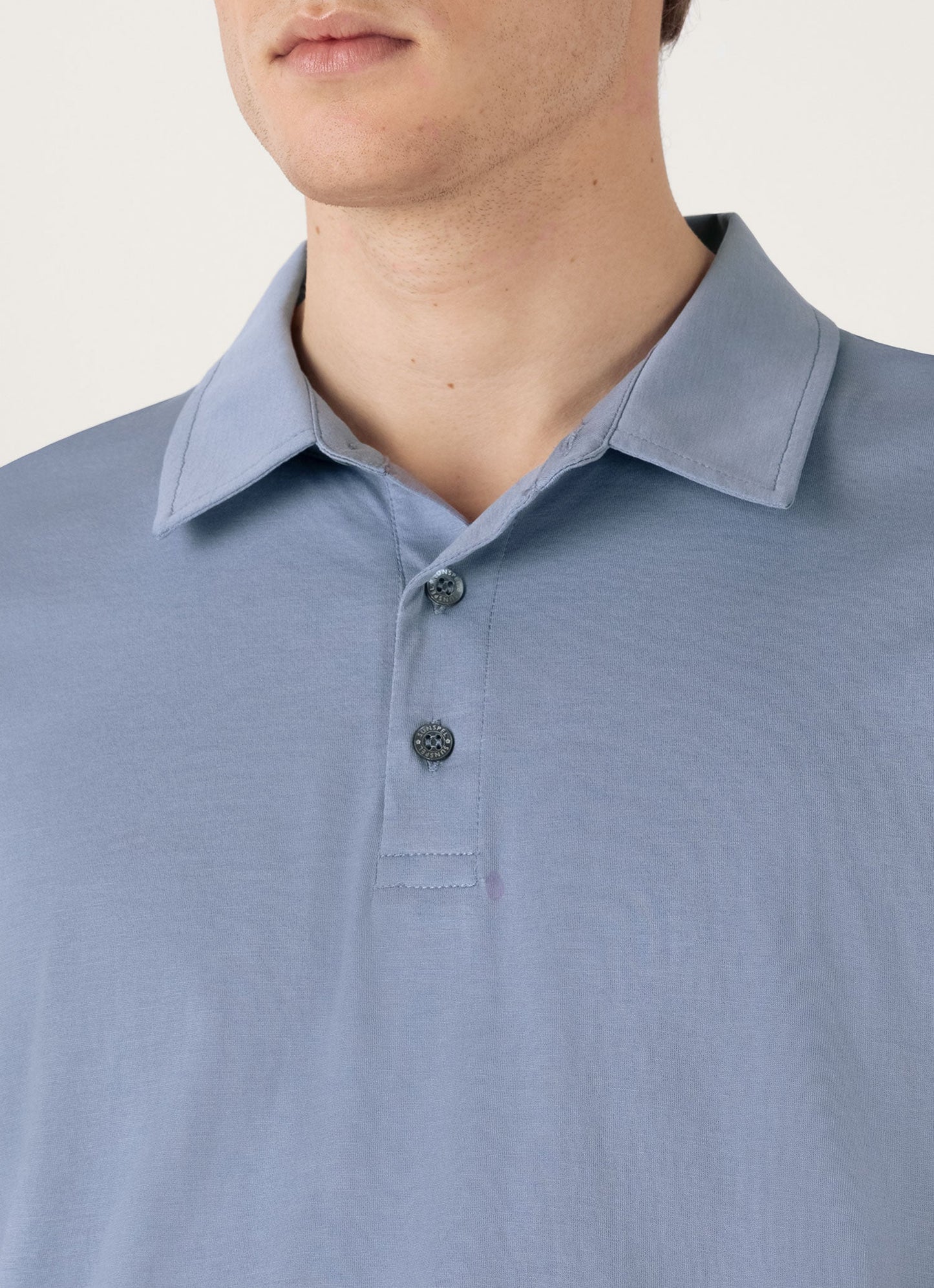 Mens Classic Jersey Polo Shirt In Vintage Blue Mpol1052 Buwb