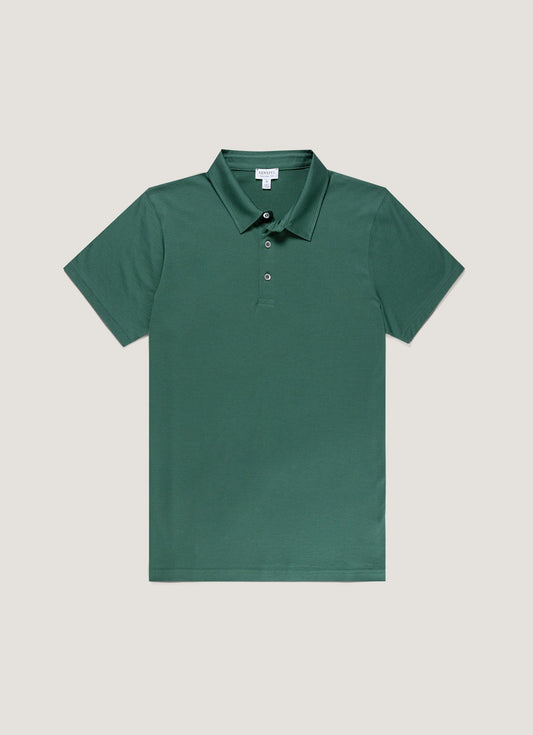 Mens Classic Jersey Polo Shirt In Forest Mpol1052 Gnjd