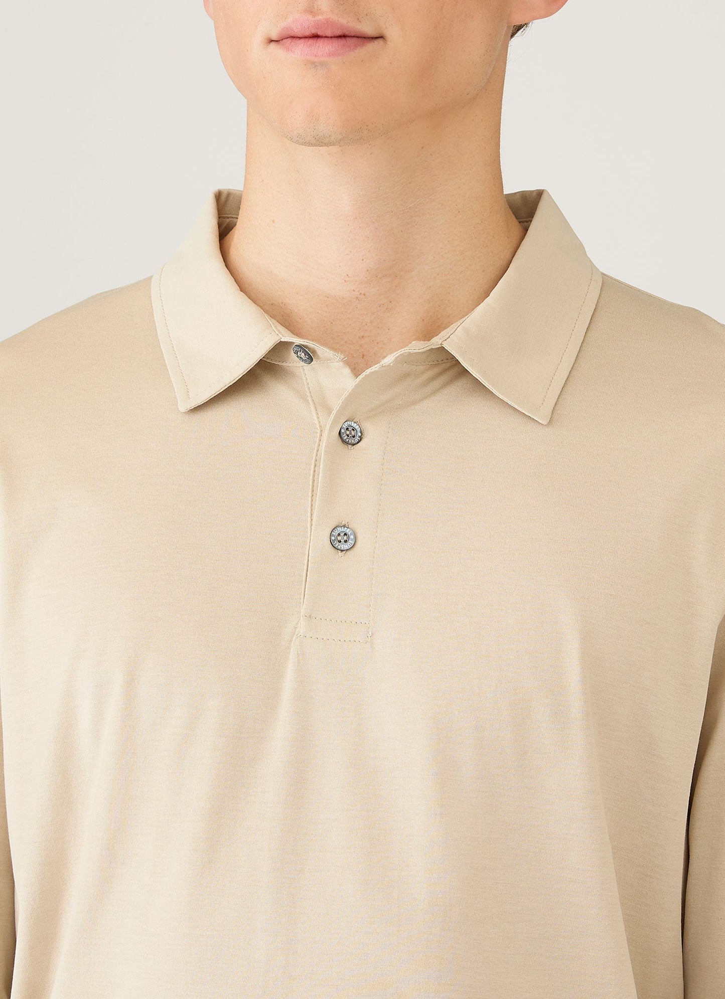 Mens Long Sleeve Classic Jersey Polo Shirt In Hazelwood Mpol1054 Brgt