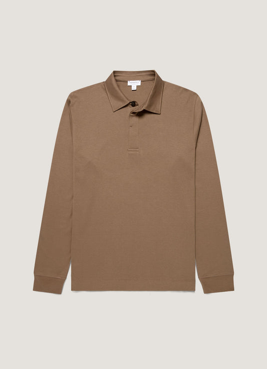 Mens Heavyweight Rugby Polo Shirt In Dark Cedar Mpol1066 Brgr