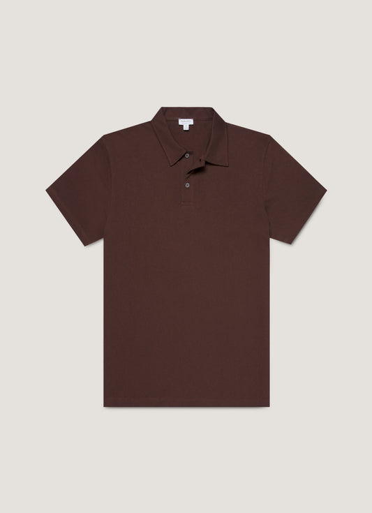 Mens Regular Fit Riviera Polo Shirt In Bakelite Mpol1076 Rdel