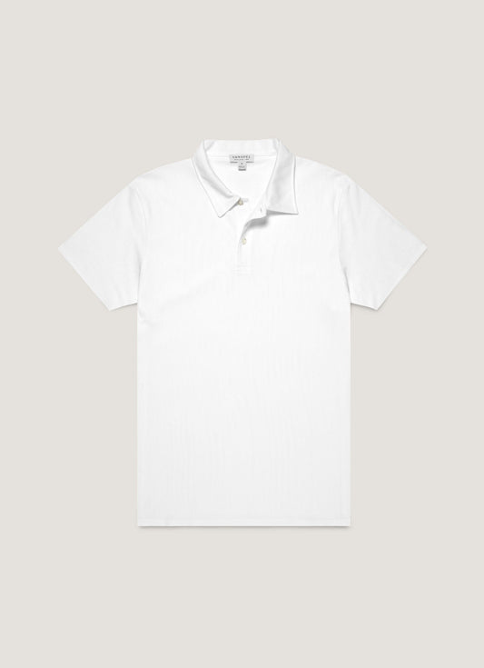 Mens Regular Fit Riviera Polo Shirt In White Mpol1076 Whaa