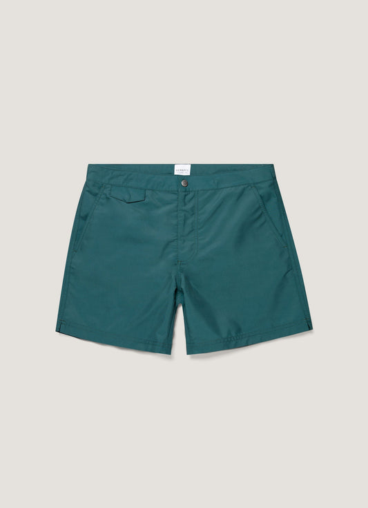 Mens Tailored Swim Shorts In Forest Mshr3704 Gnjd