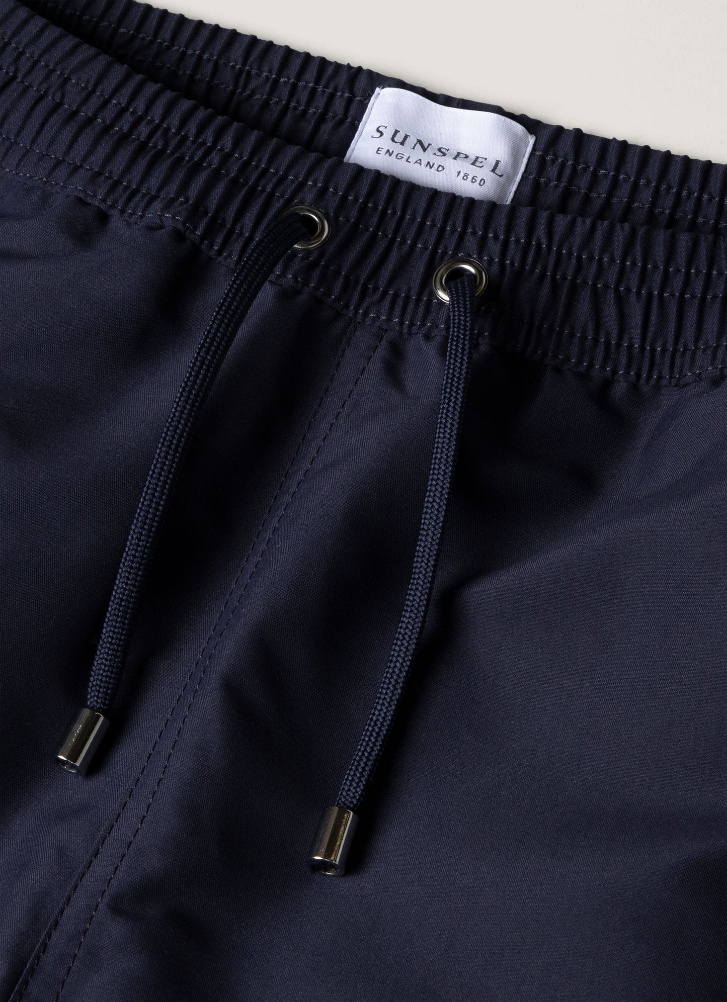 Mens Upcycled Marine Plastic Drawstring Swim Short In Navy 1