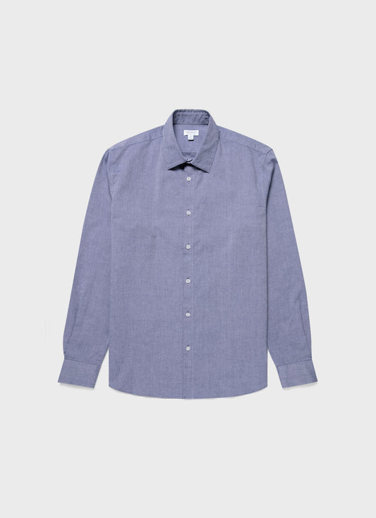 Men S Oxford Shirt In Dark Blue Oxford Msht2057 Bunu