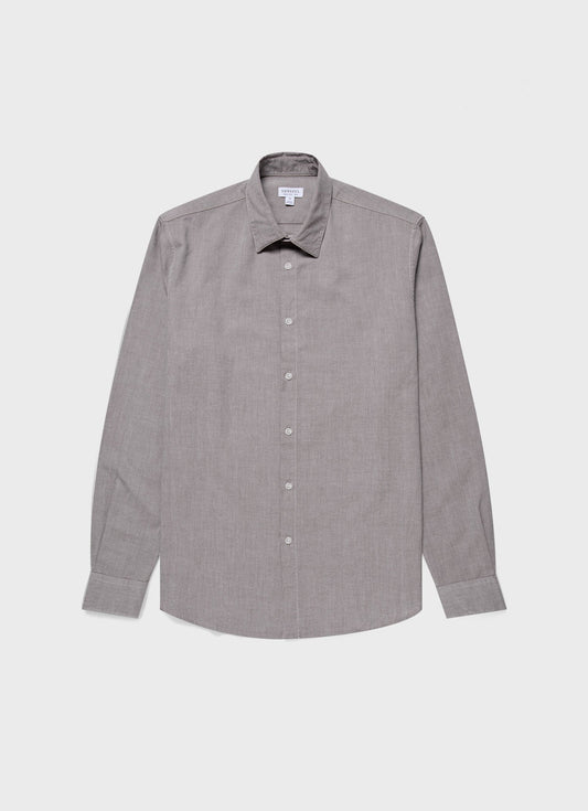Mens Oxford Shirt In Light Khaki Msht2127 Gndx