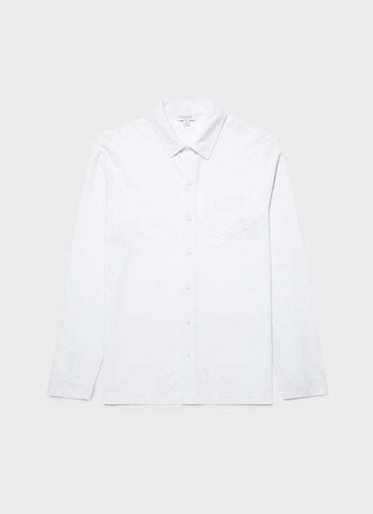 Mens Riviera Shirt In White Msht2072 Whaa
