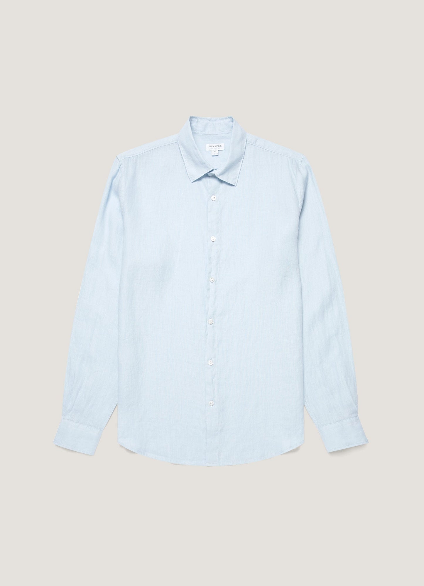 Mens Linen Shirt In Light Blue Msht2106 Buwg