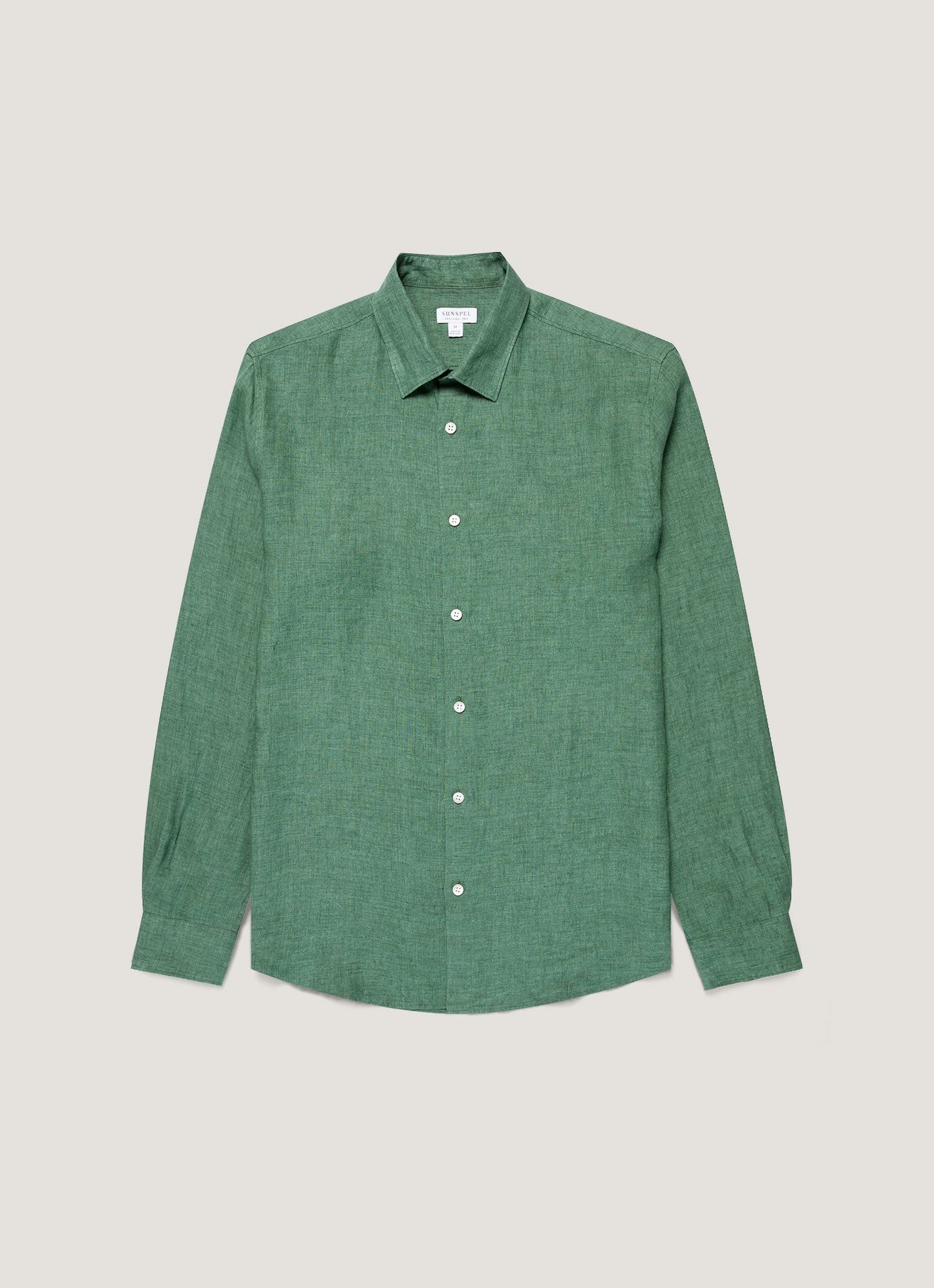Mens Linen Shirt In Bright Green Msht2106 Gnjc