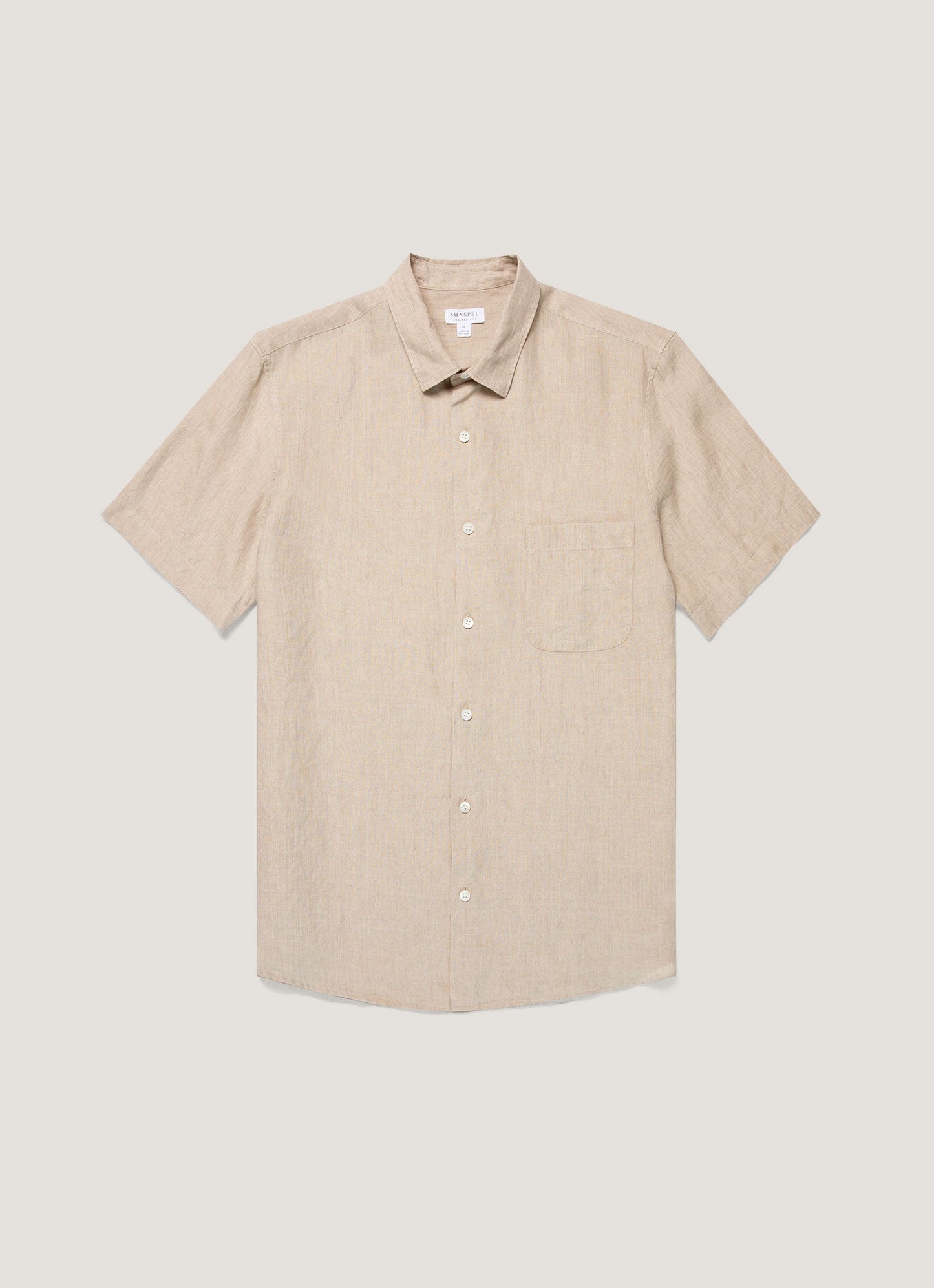 Mens Short Sleeve Linen Shirt In Hazelwood Msht2119 Brgt