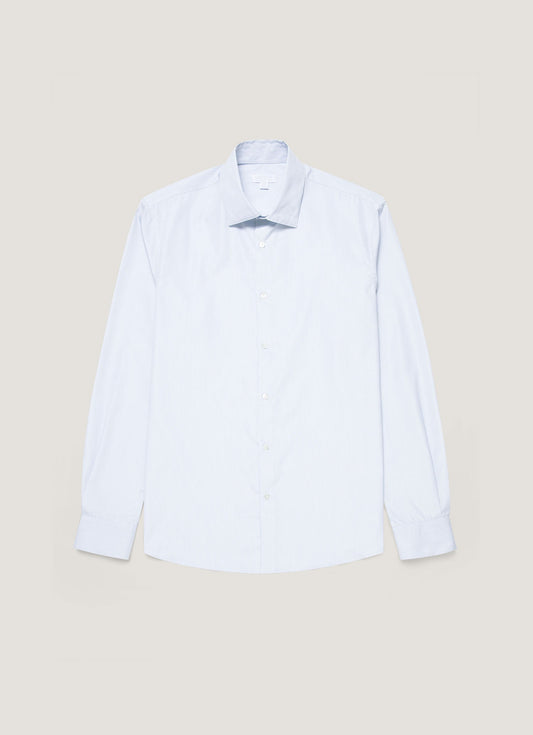 Mens Sea Island Cotton Shirt In Ink Blue Msht2122 Stmx