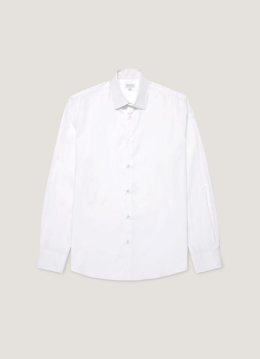 Mens Cotton Stretch Shirt In White Msht2123 Whaa