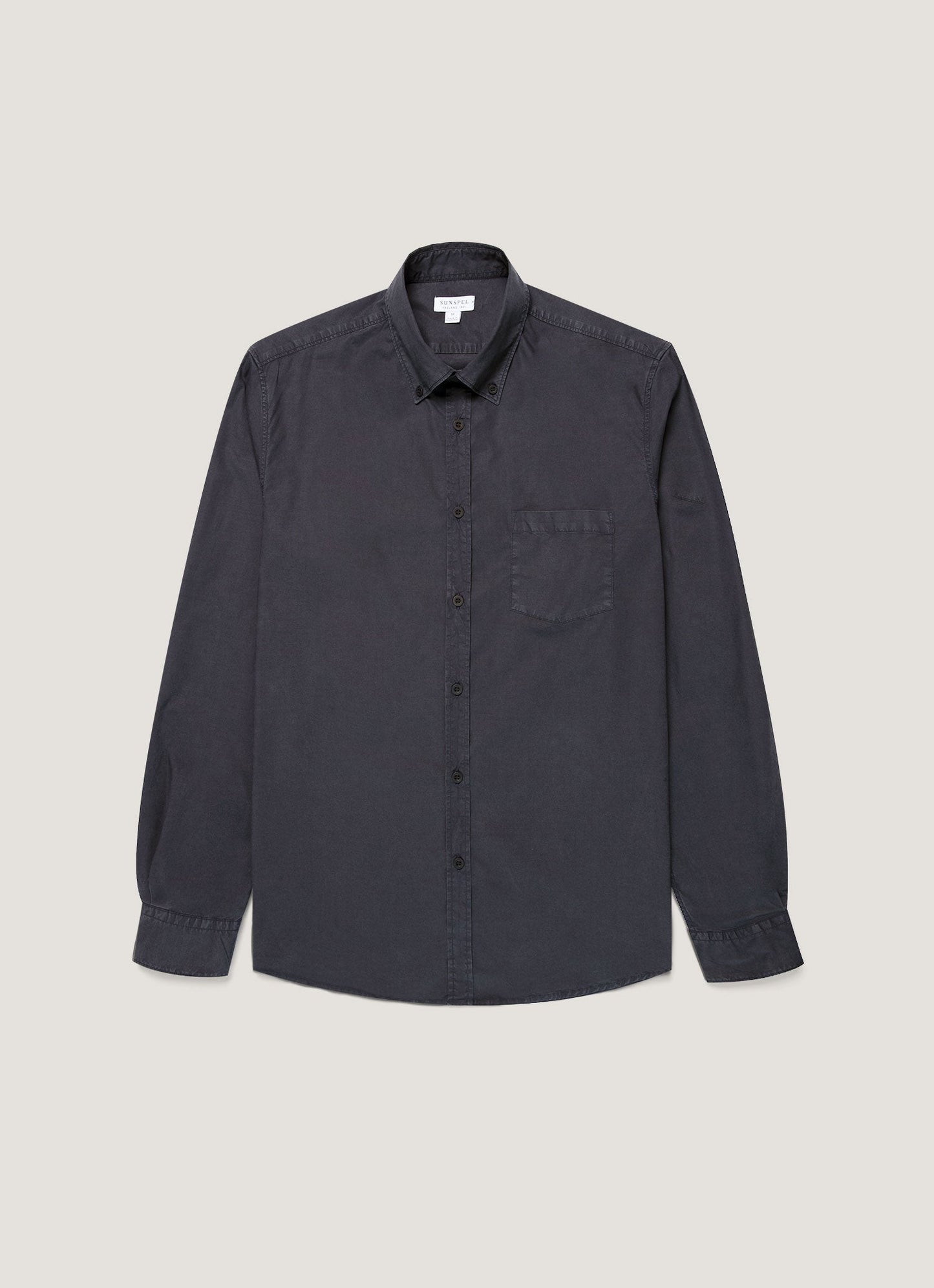 Mens Button Down Poplin Shirt In Navy Msht2148 Buaa