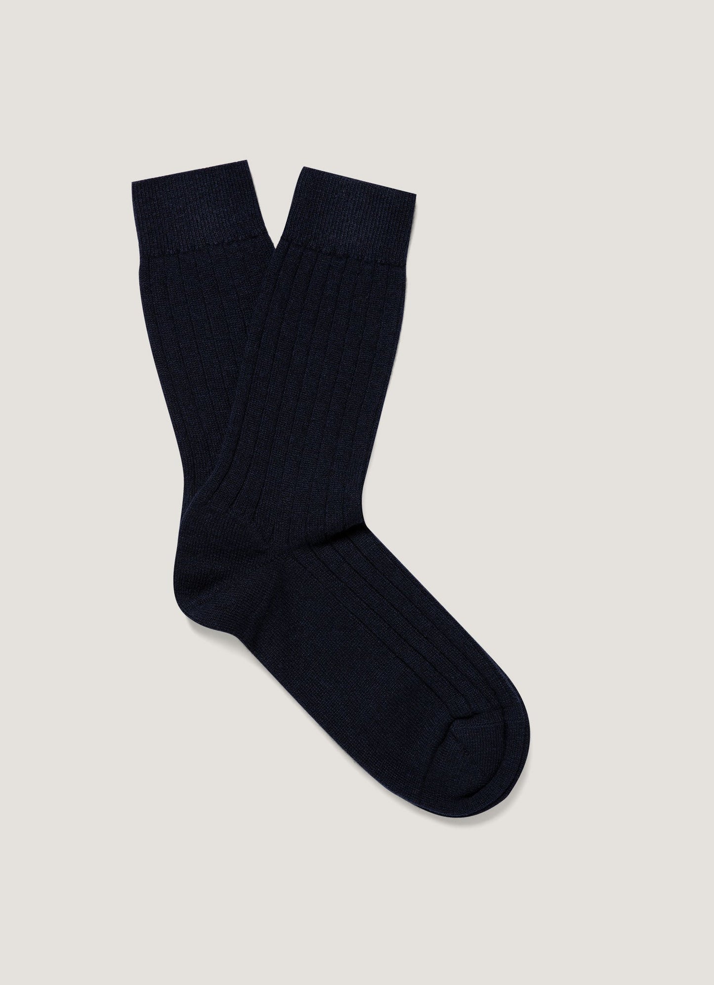 Cashmere Bed Socks In Navy
