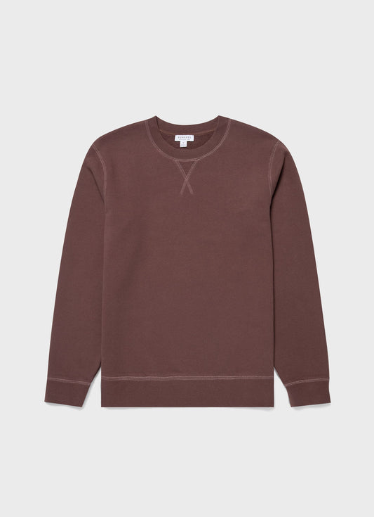 Mens Loopback Sweatshirt In Brown Mswe1516 Bret
