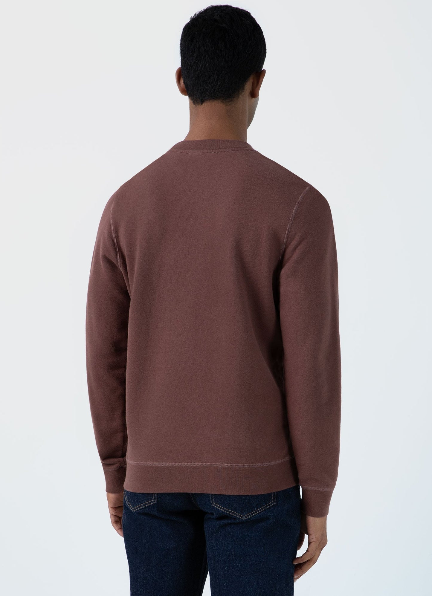 Mens Loopback Sweatshirt In Brown Mswe1516 Bret