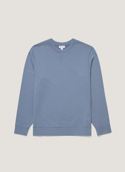 Mens Loopback Sweatshirt In Vintage Blue Mswe1516 Buwb