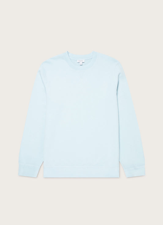 Mens Loopback Sweatshirt In Frost Blue Mswe1516 Buwo