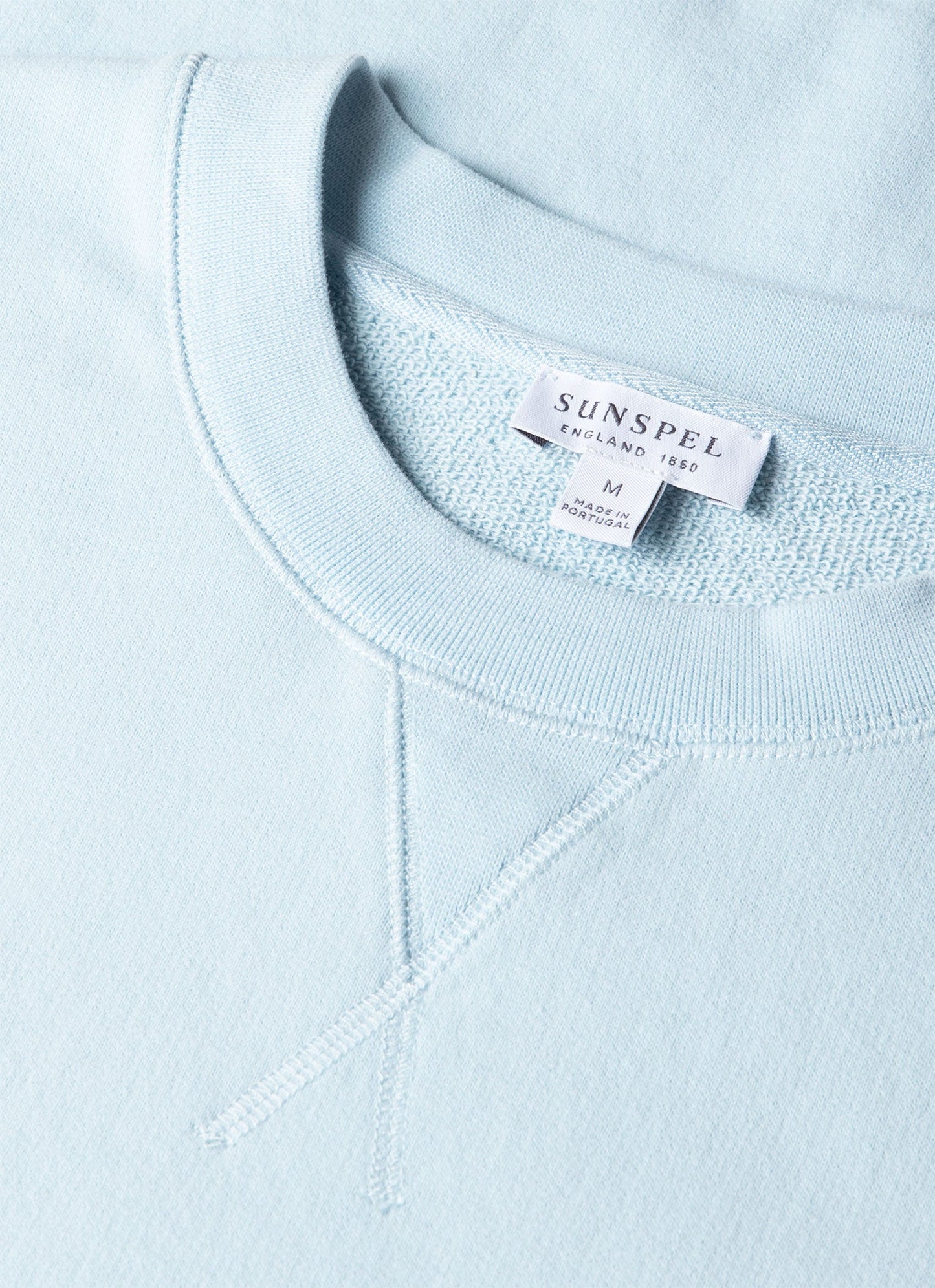 Mens Loopback Sweatshirt In Frost Blue Mswe1516 Buwo