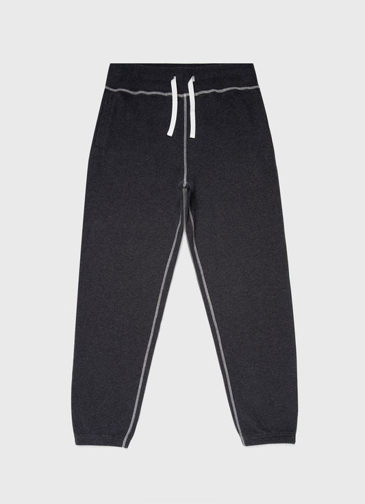 Mens Fleeceback Sweatpants In Charcoal Melange Mtrs1568 Gyad