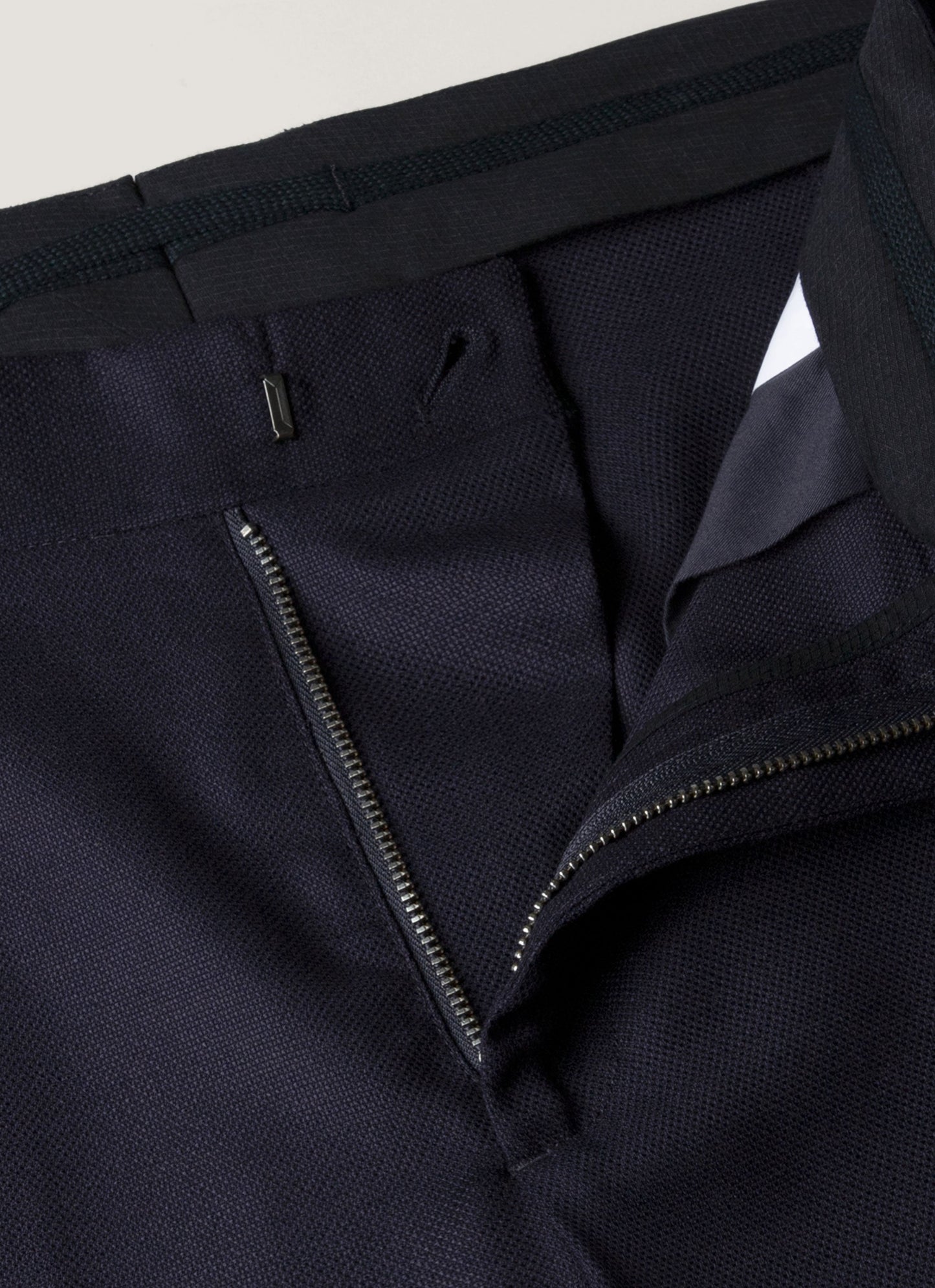 Mens Lightweight Travel Wool Trouser In Navy Mtrs3109 Buaa