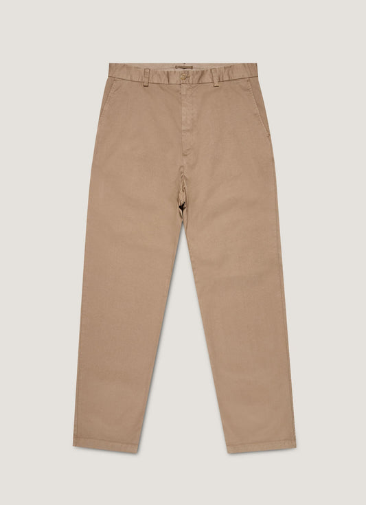 Mens Regular Fit Chino In Dark Stone Mtrs3113 Whdc