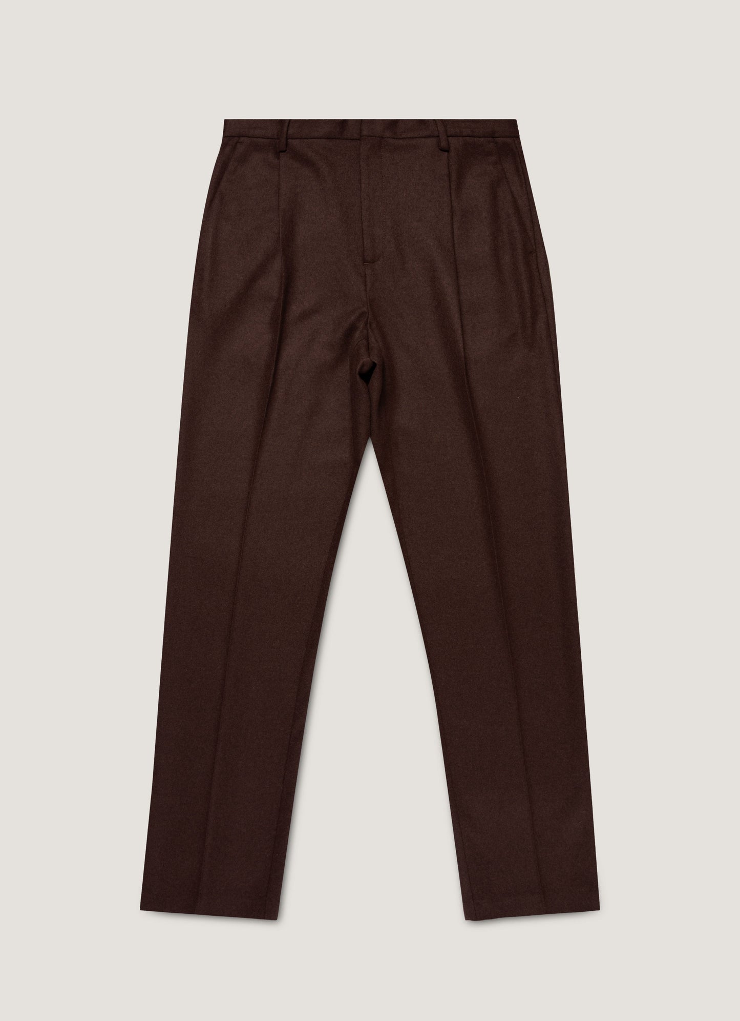 Mens Boiled Wool Trouser In Truffle Mtrs3121 Brgd