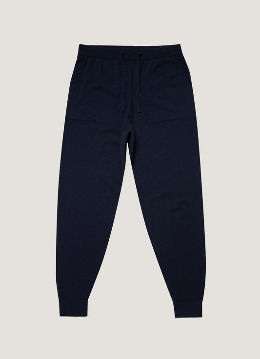 Mens Cashmere Lounge Pant In Navy Mtrs8301 Buaa