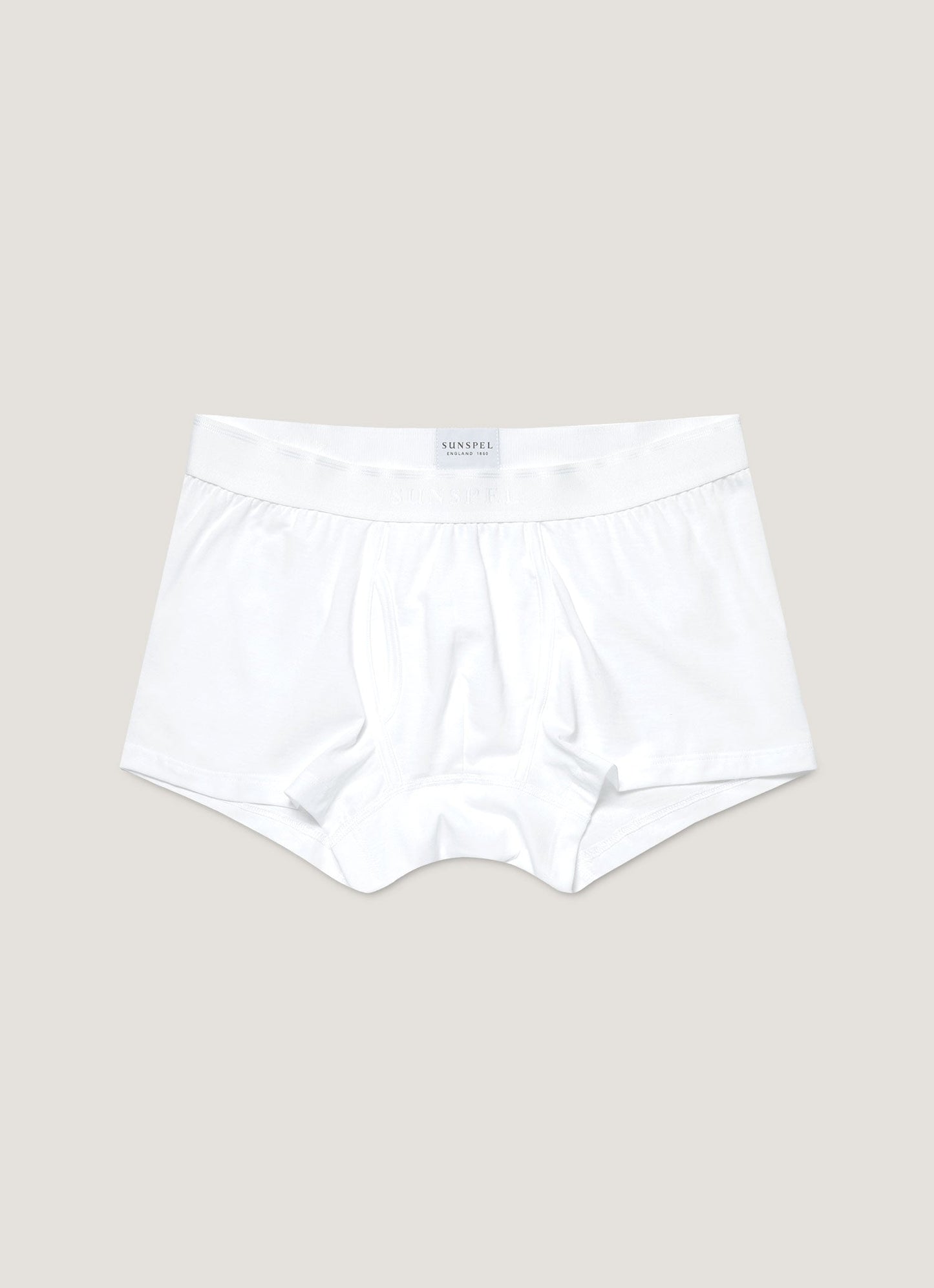 Mens Superfine Cotton Trunks In White