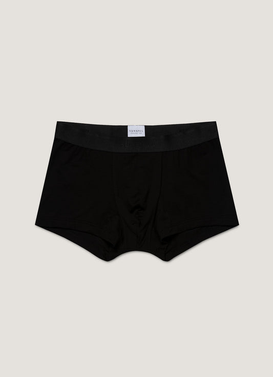 Mens Tencel Trunks In Black Mtru4621 Bkaa