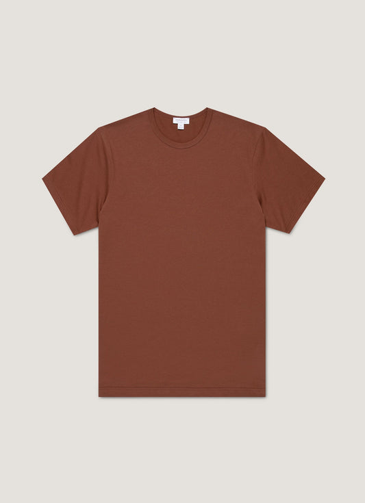 Mens Classic Tshirt In Conker Brown Mtsh0001 Brgl