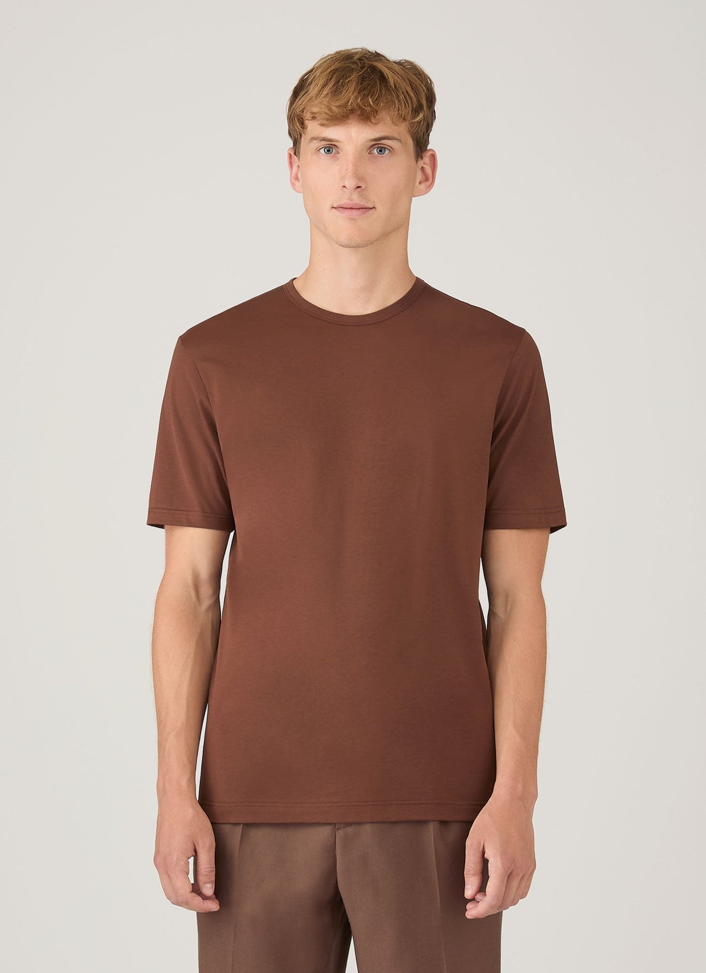 Mens Classic Tshirt In Conker Brown Mtsh0001 Brgl
