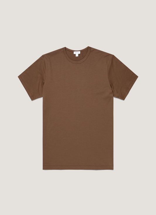 Mens Classic Tshirt In Dark Walnut Mtsh0001 Brgw
